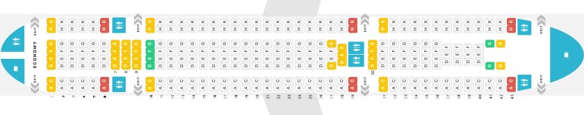 Аэробус 330 схема салона