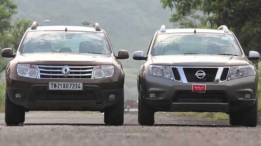 Nissan Terrano vs Renault Duster