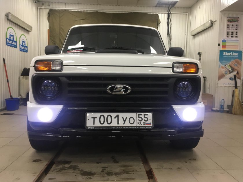 Светодиодные противотуманные фары на ниву Урбан