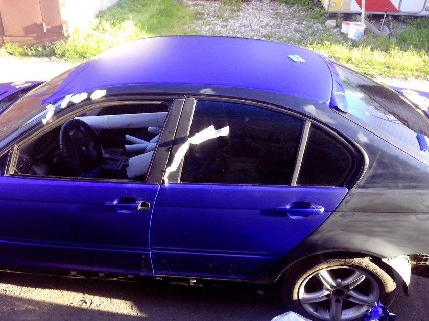 Синий матовый Лансер 9