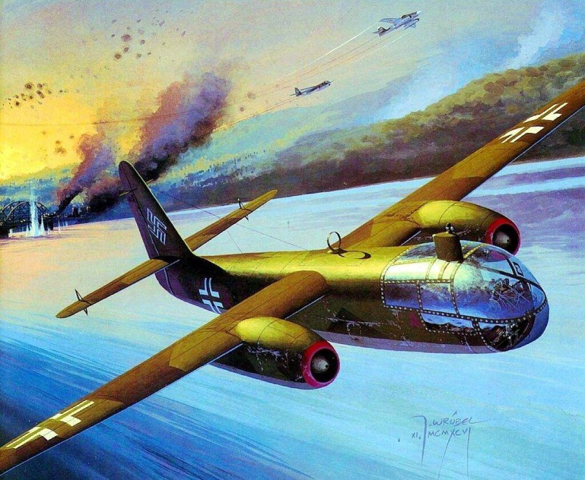 Бомбардировщик Арадо ар-234 реактивный