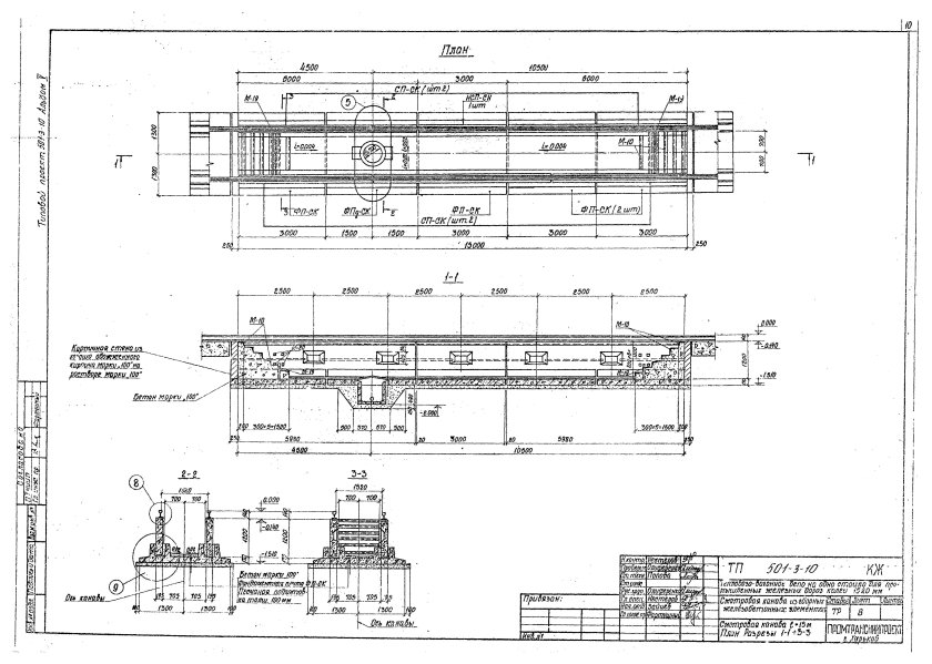 Типовой проект осмотровой канавы