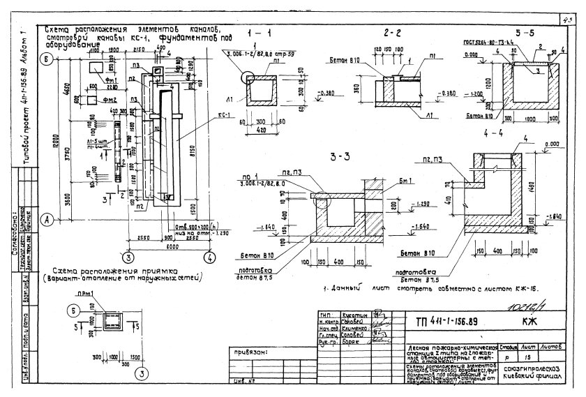 Световой приямок чертеж
