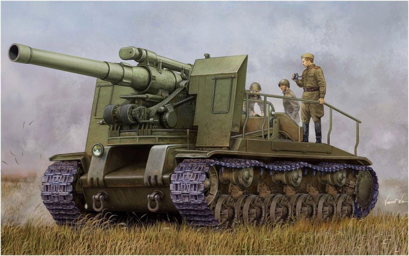 САУ Soviet s-51 self-Propelled Gun