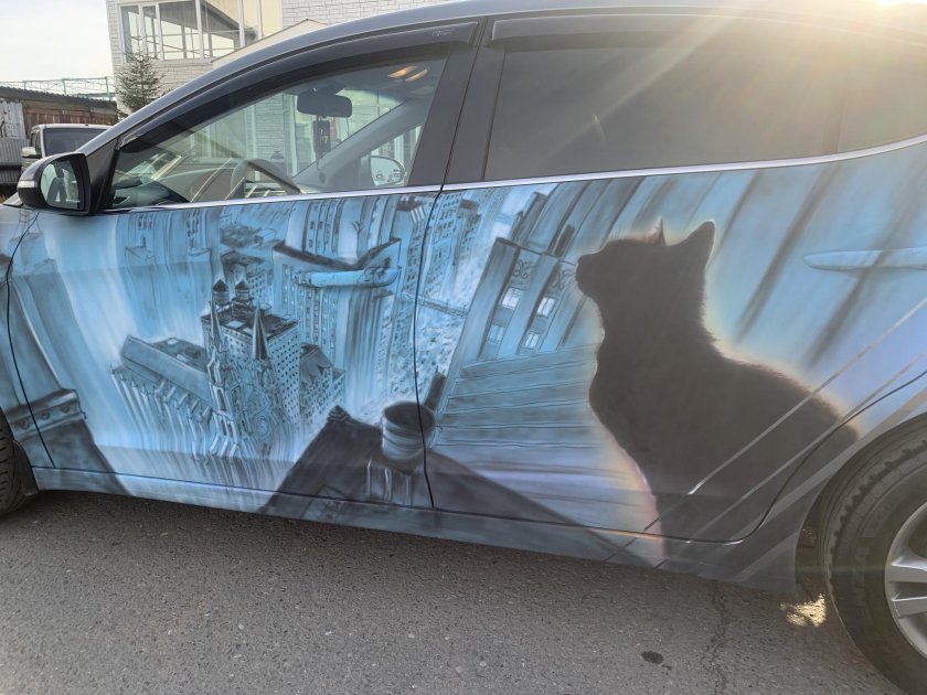 Аэрография акварелью