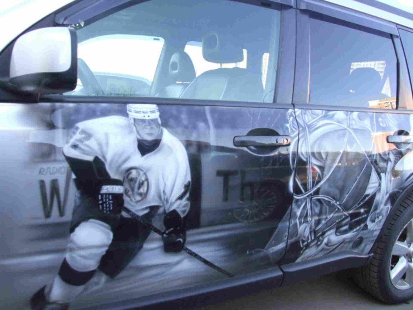 Аэрография хоккей на авто