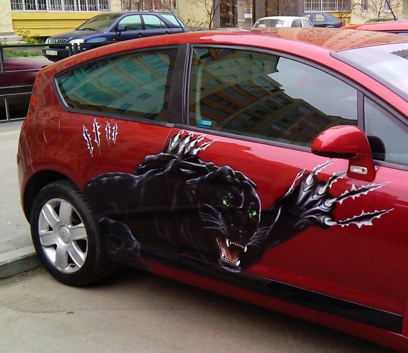 Аэрография на Ситроен с4