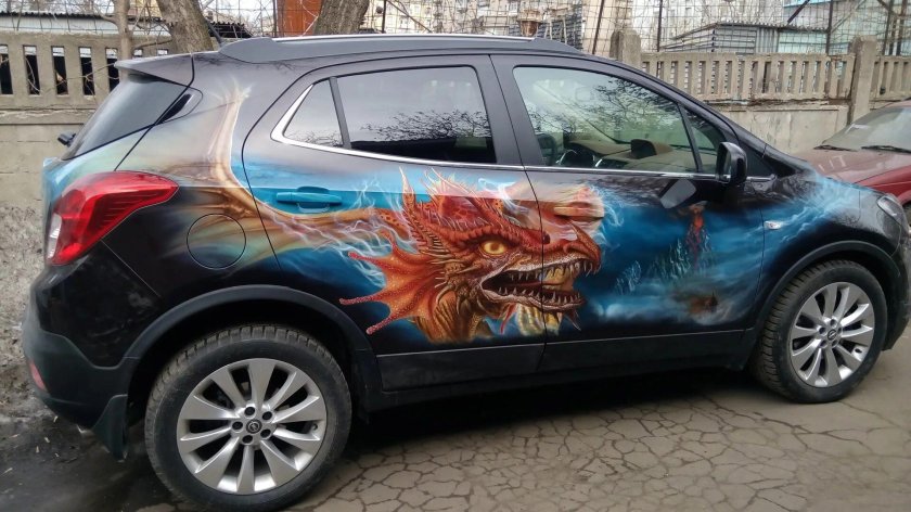 Аэрография Opel Astra h GTC