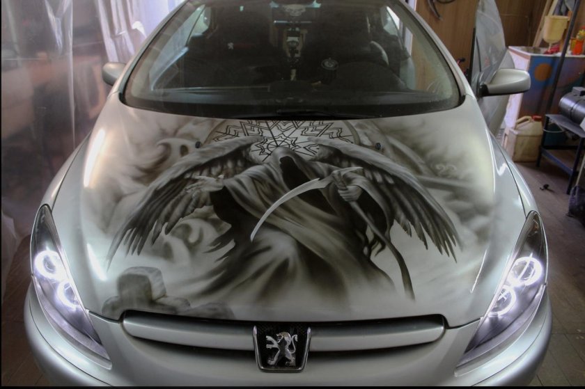Аэрография Пежо 408