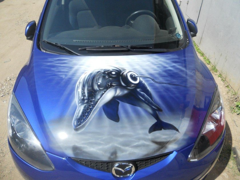 Аэрография на машине