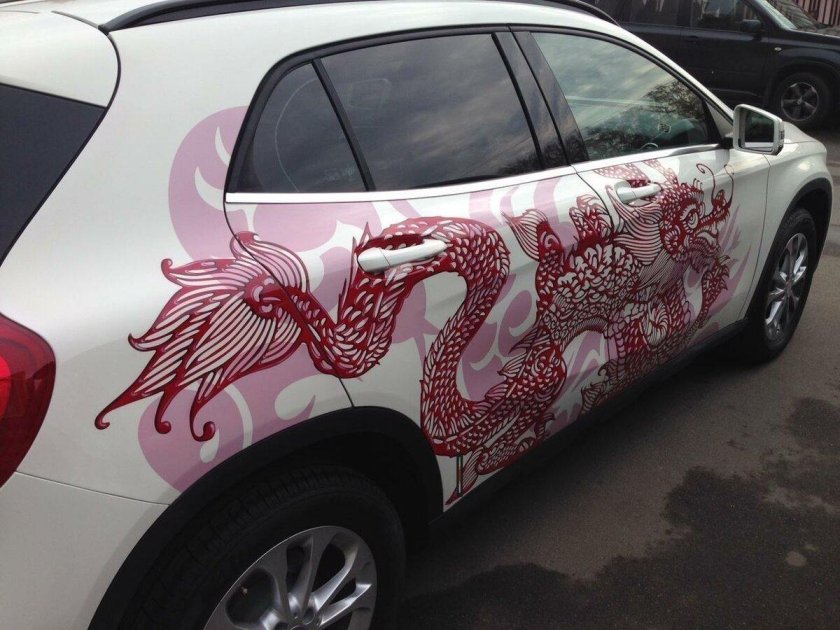 Аэрография на Мерседес GLA 200