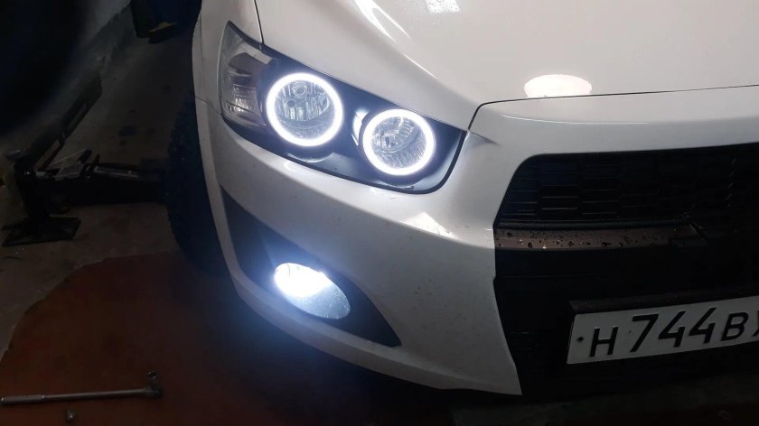 Лампа ПТФ Шевроле Авео