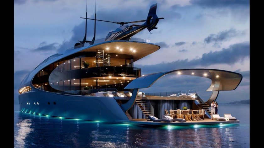 Яхта Адмирал x Force 145 интерьер