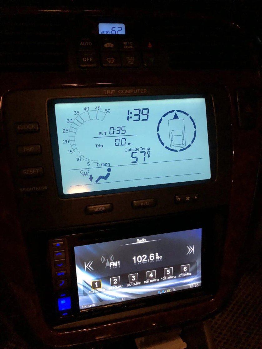 Акура MDX 1 дисплей климат