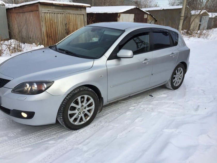 Мазда 3 2008 серебристая