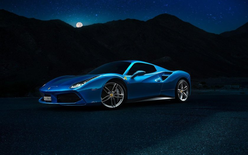 Ferrari 488 Blue