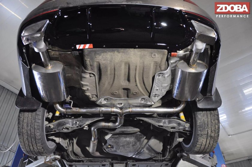 Skoda Octavia a7 выхлопная система