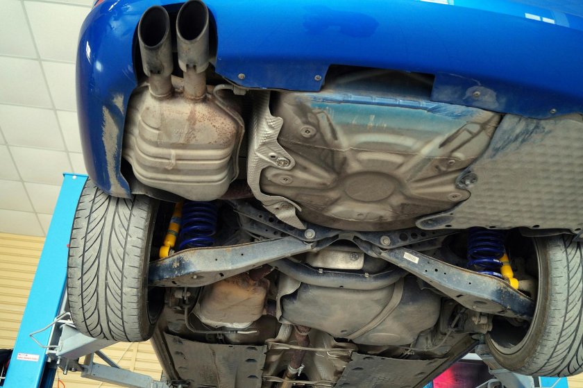 Skoda Octavia a5 снизу