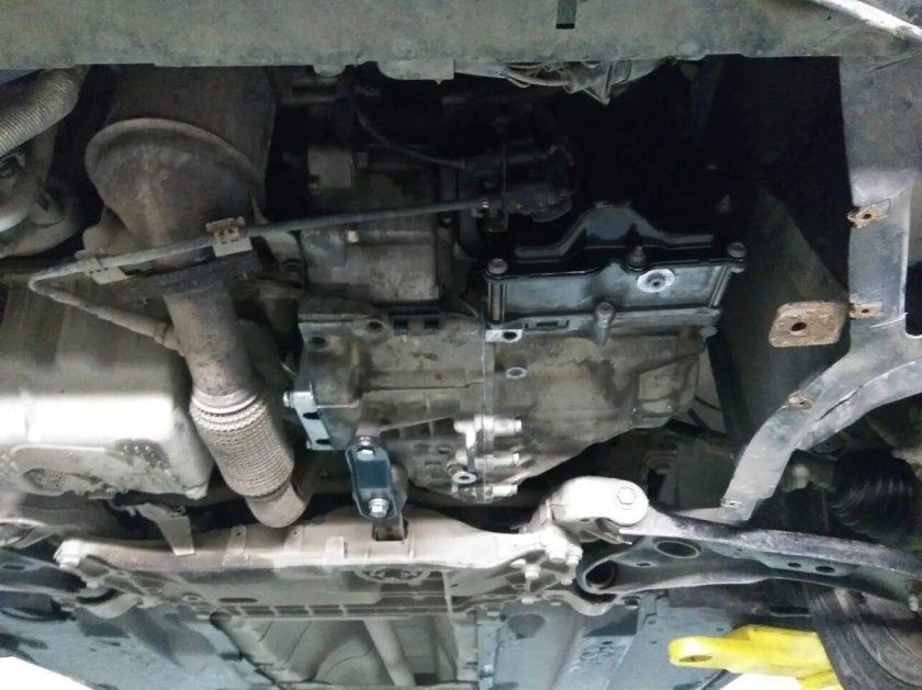 Октавия а7 1.4 вид снизу