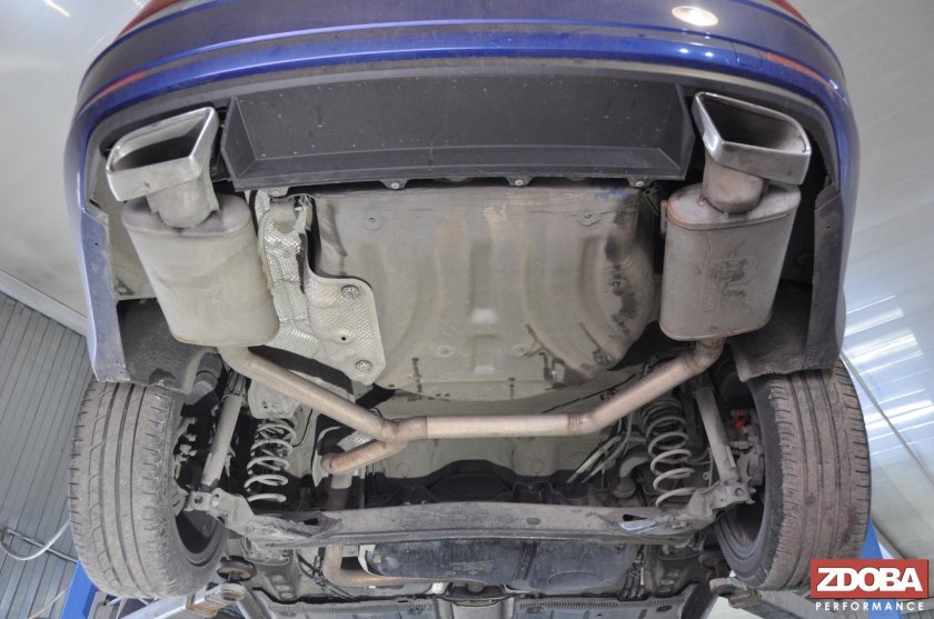 Skoda Octavia a7 выхлопная система