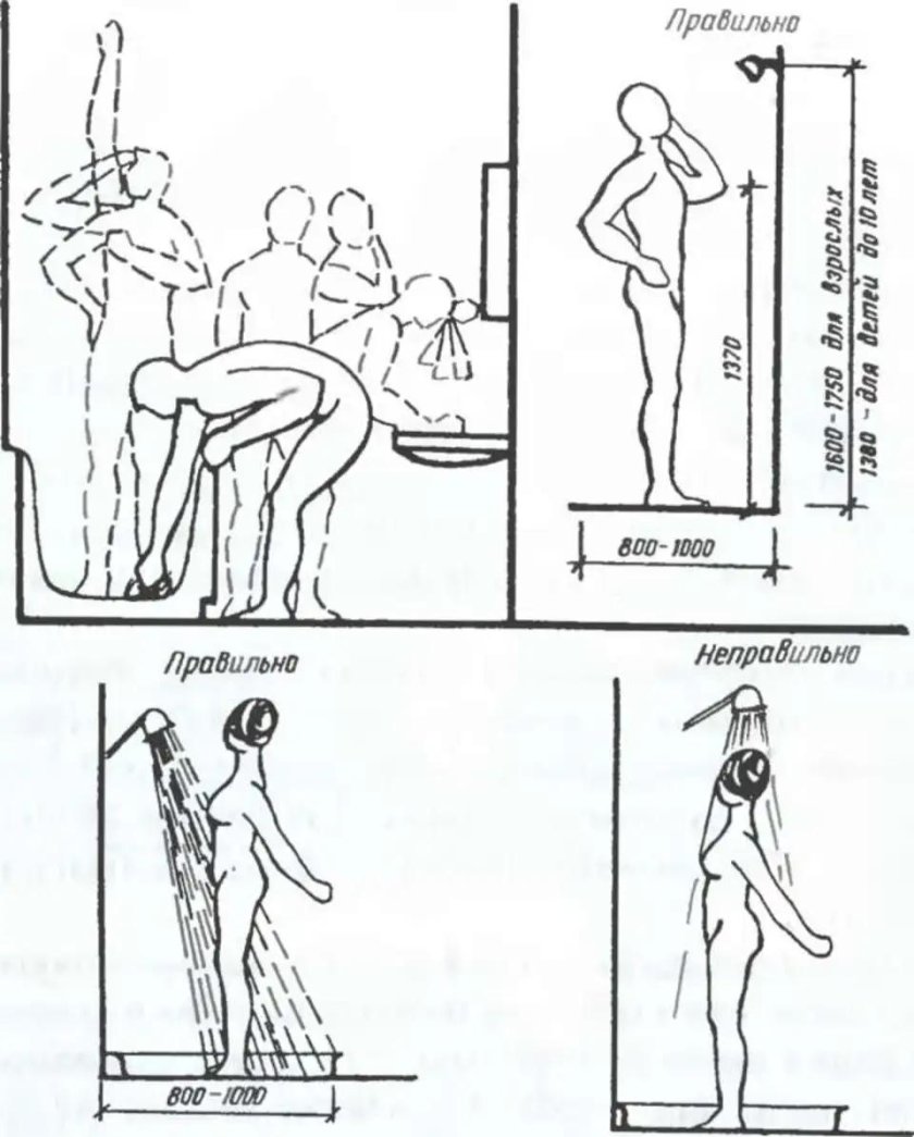 Ширина туалета эргономика