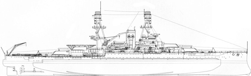 Линкор Пенсильвания чертежи