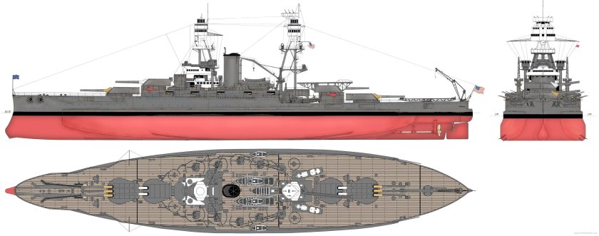 Линейный корабль ВВ-36 Nevada