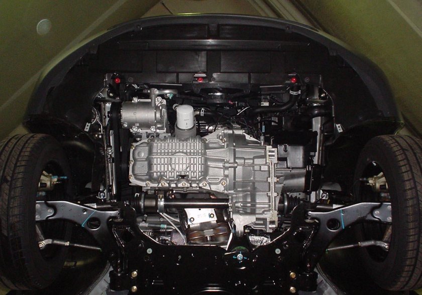 Sportage 4 снизу двигатель