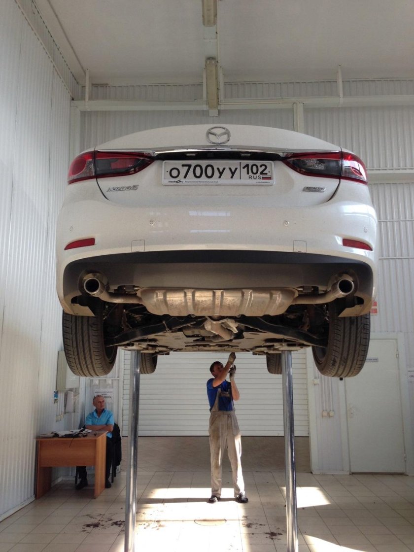 Mazda 6 снизу