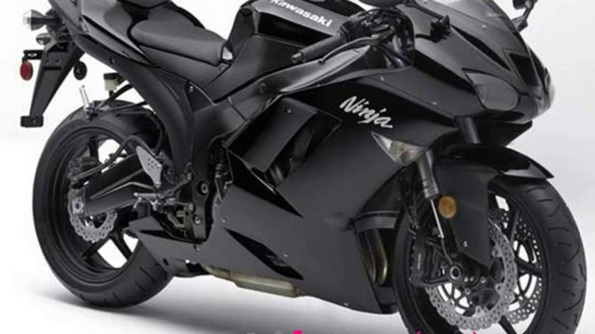 Мотоцикл Kawasaki zx6r черный