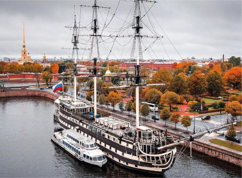 Фрегат Благодать Петровская набережная Санкт-Петербург
