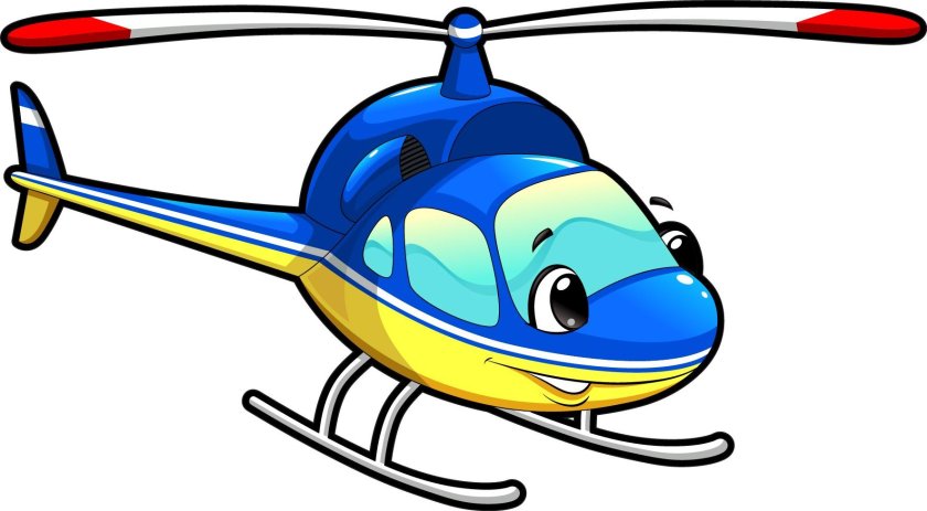 Вертолет рисунок для детей