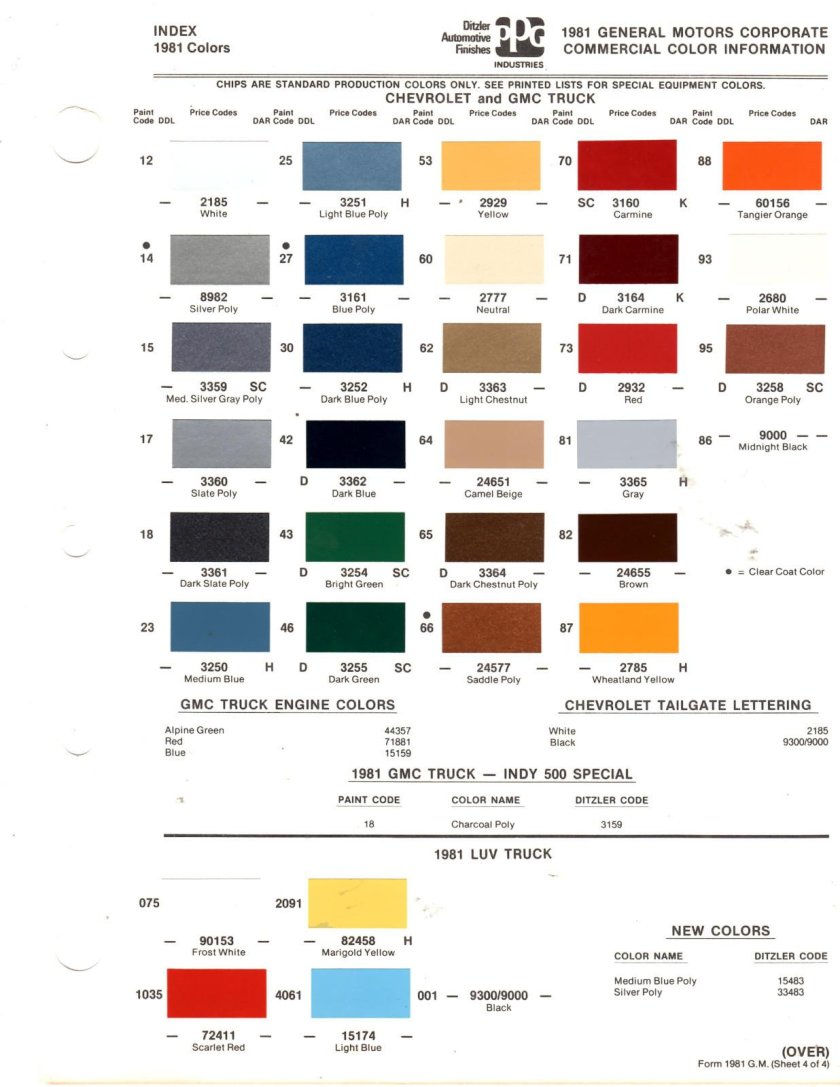 Z176 Taed цвет краски Шевроле