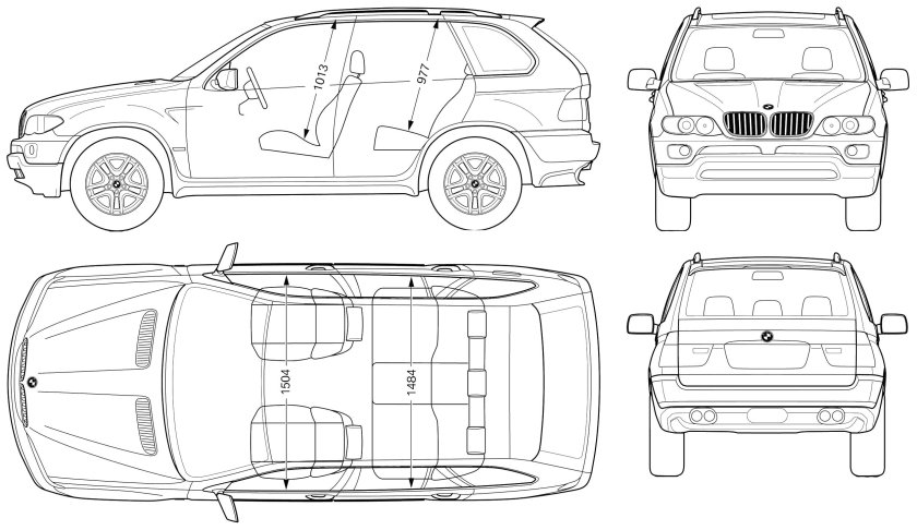 BMW x5 Blueprint