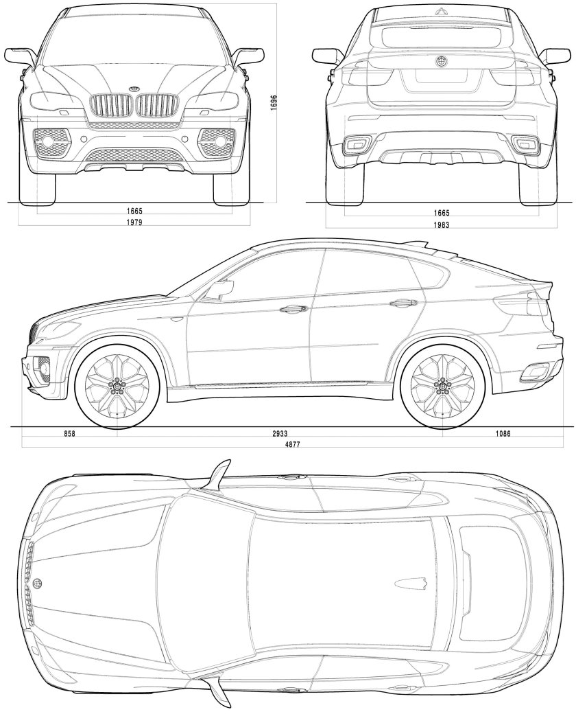 BMW x6 Blueprint
