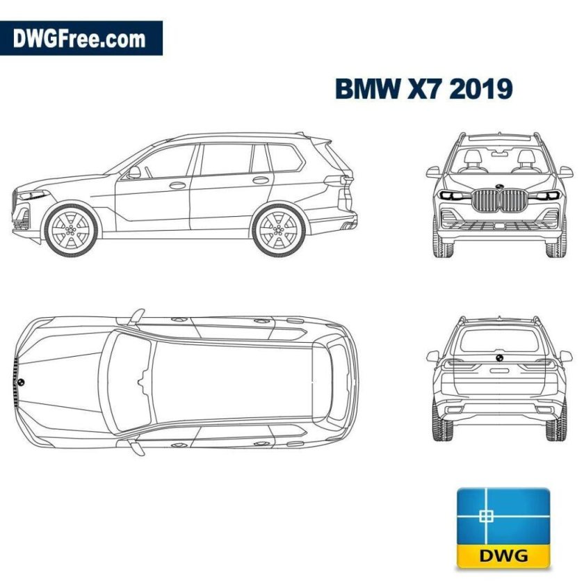 БМВ х7 чертеж