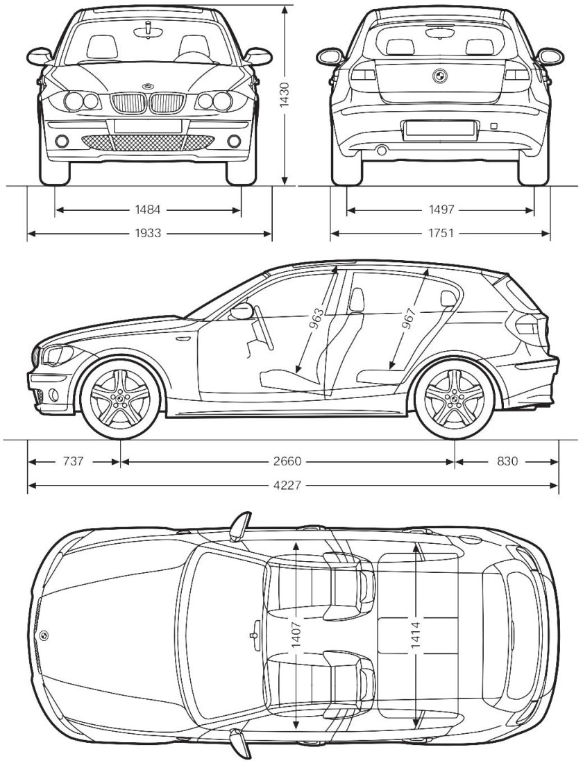 BMW x2 габариты