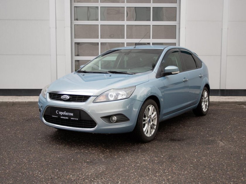 Форд фокус 2 рестайлинг серо голубой