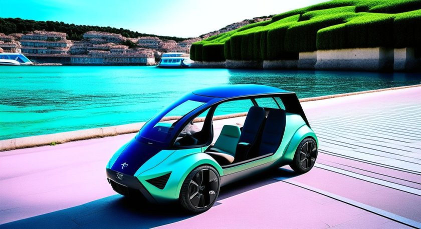 All electric car