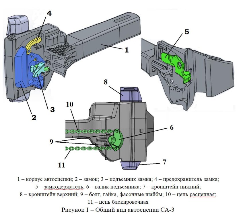 Хвостовик автосцепки са-3