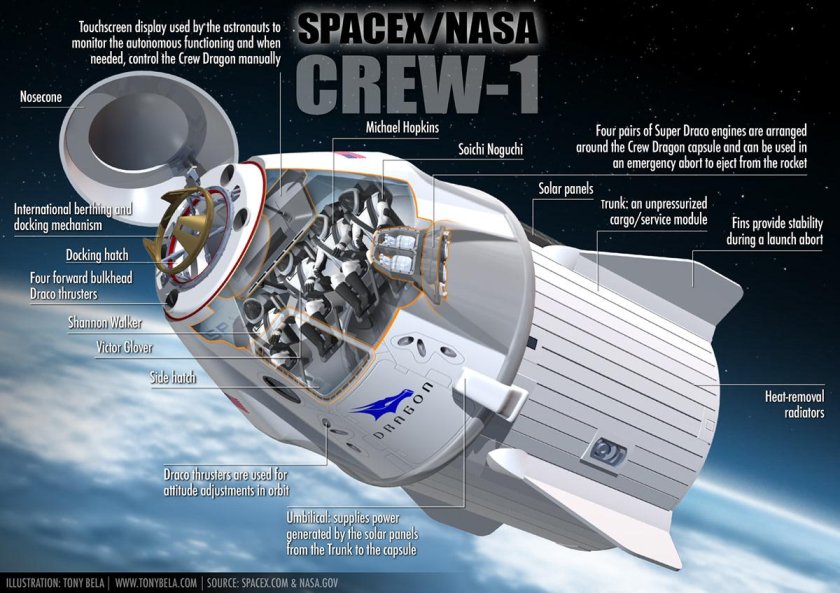 Крю драгон космический корабль