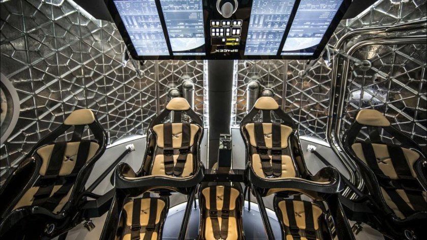 Spacex dragon 2 внутри