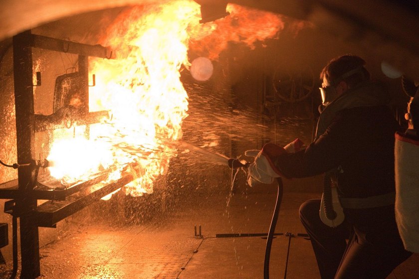 Пожар в машинном отделении