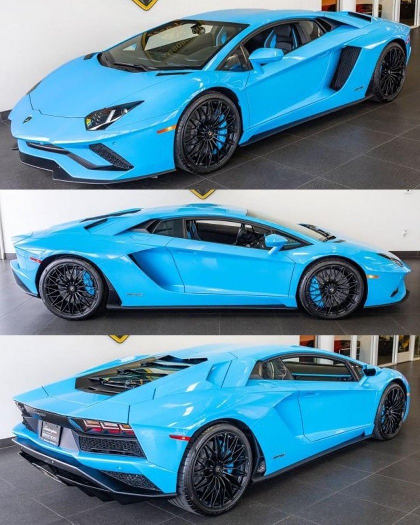 Ламборгини авентадор синий