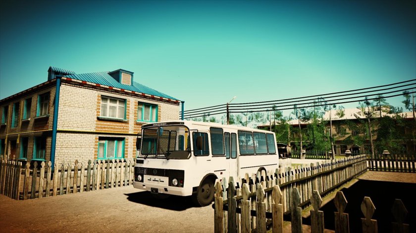 ПАЗ 3205 В деревне