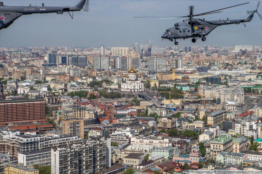 Москва с вертолета