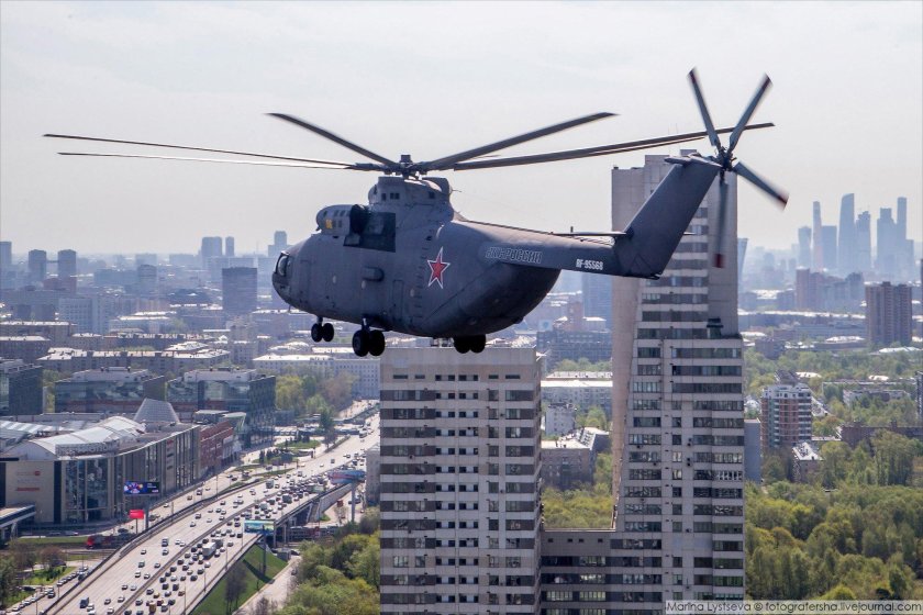 Москва с вертолета