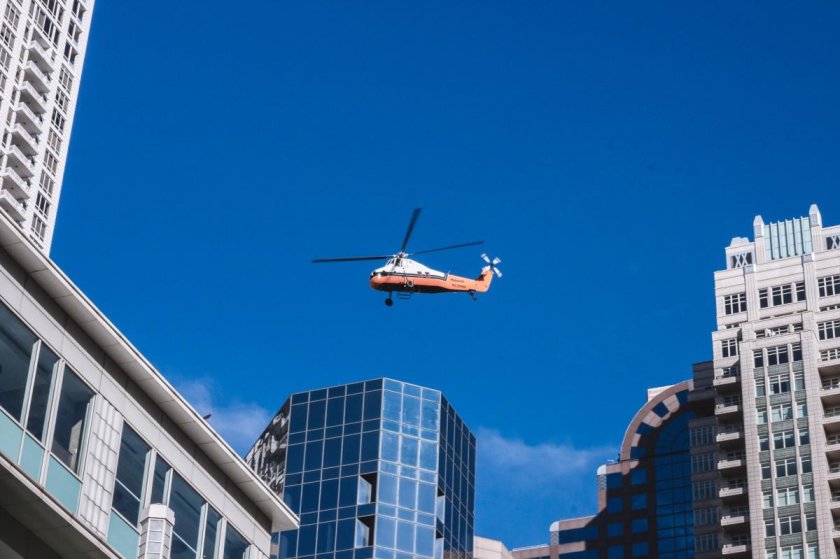 Город с вертолета