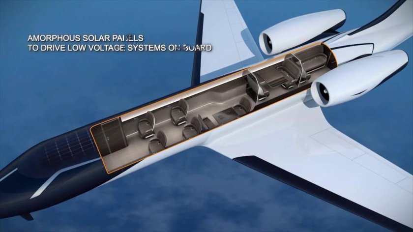 Самолет Ixion windowless Jet