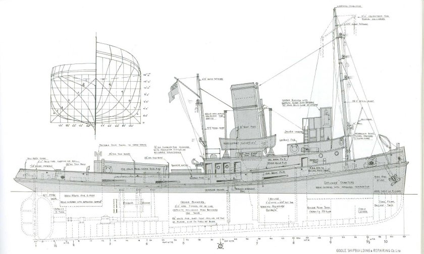 Буксир Ижорец чертежи